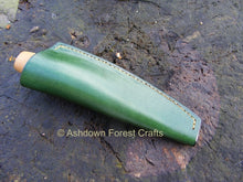 Pinch-type sheath for the Mora Whittler, made from top quality veg-tanned leather